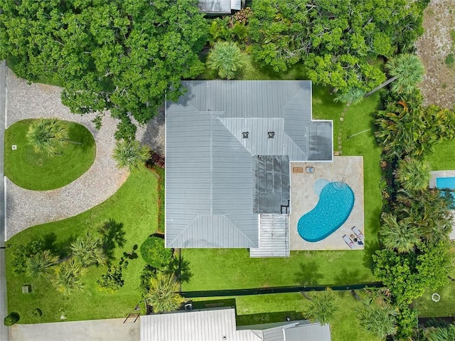 976 25th St, Vero Beach, FL 32960 - view from above of property featuring a pool