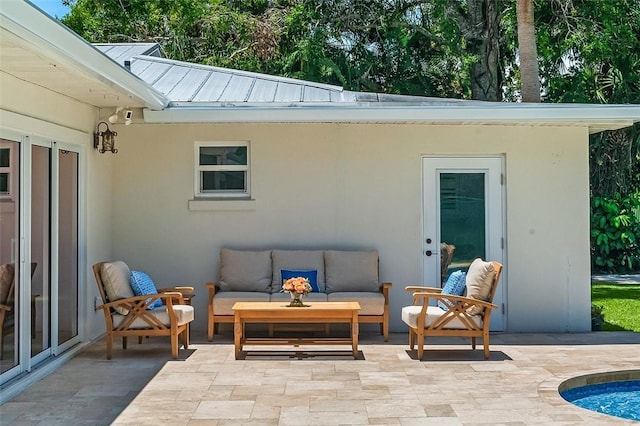 976 25th St, Vero Beach, FL 32960 - view of patio / terrace featuring an outdoor hangout area