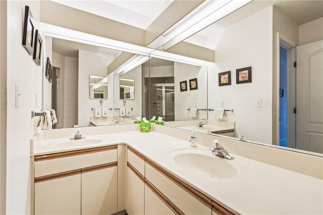 bathroom with vanity