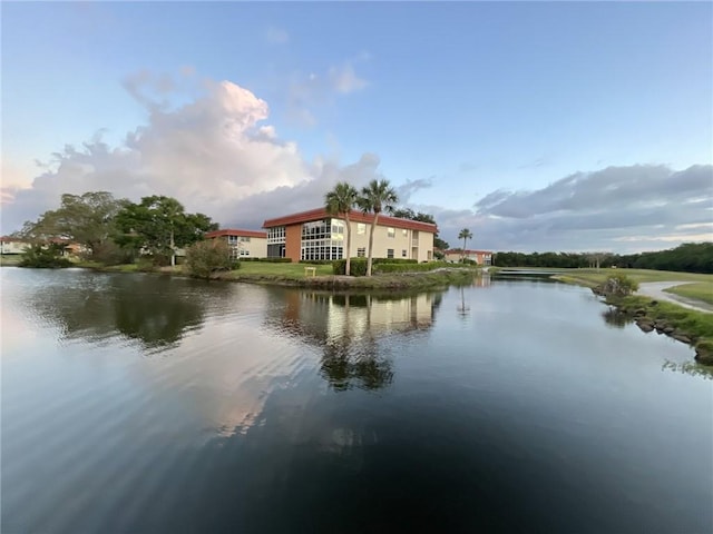 view of water feature