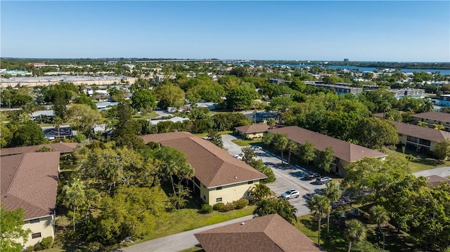 drone / aerial view with a residential view