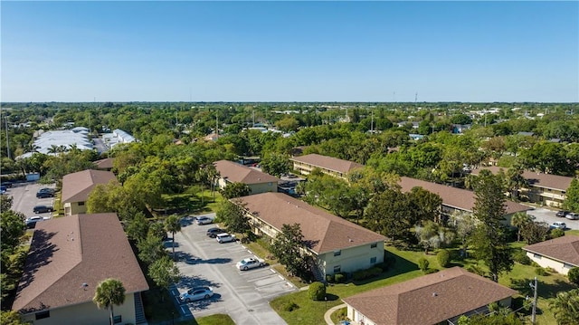 drone / aerial view with a residential view