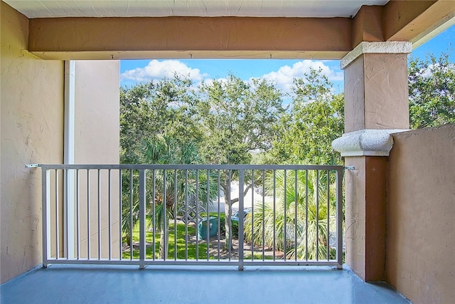 view of balcony