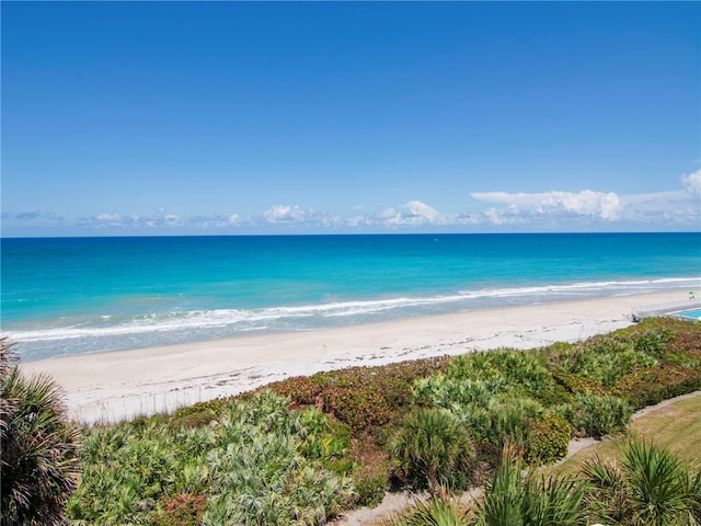 property view of water with a view of the beach