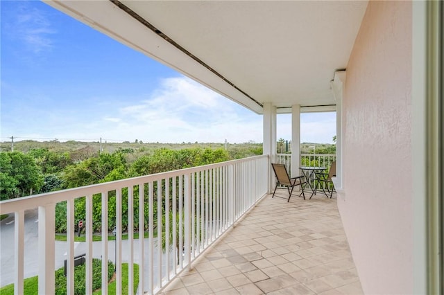 view of balcony