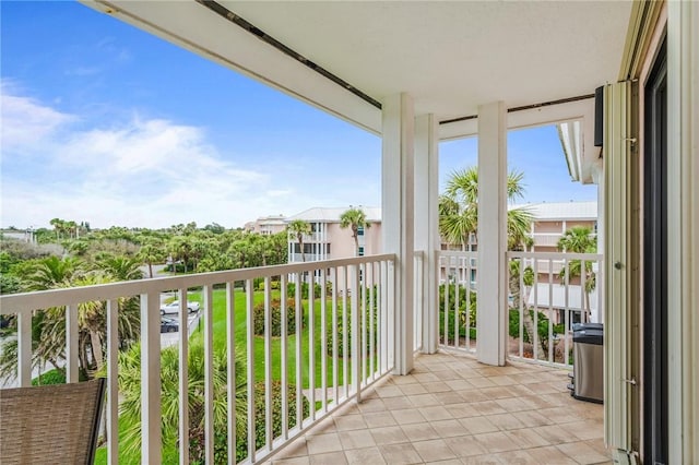 view of balcony