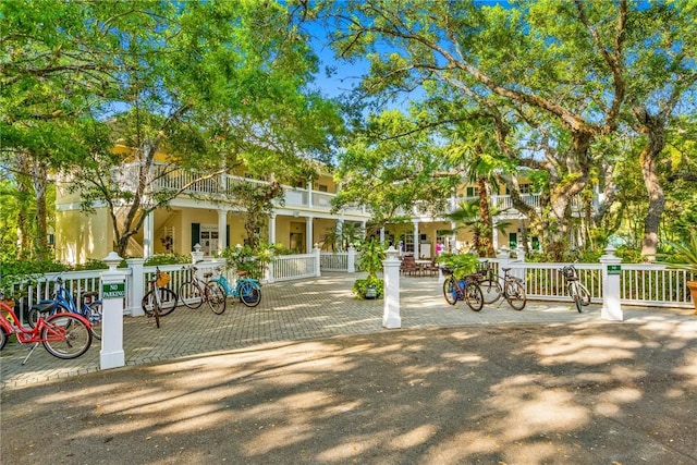 surrounding community with fence