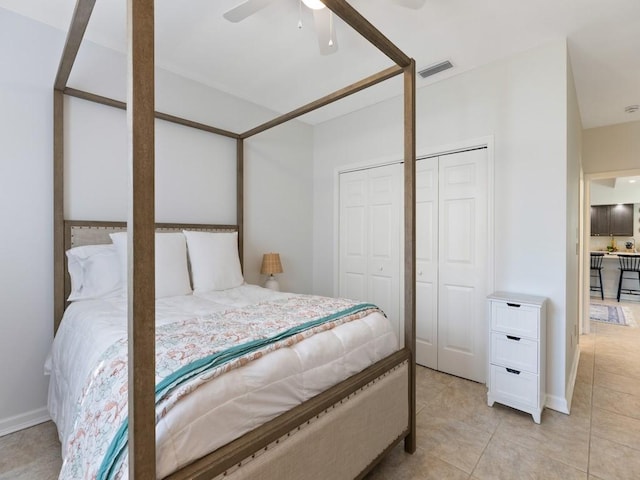 1880 Cobia Dr, Vero Beach, FL 32960 - bedroom featuring baseboards and a ceiling fan