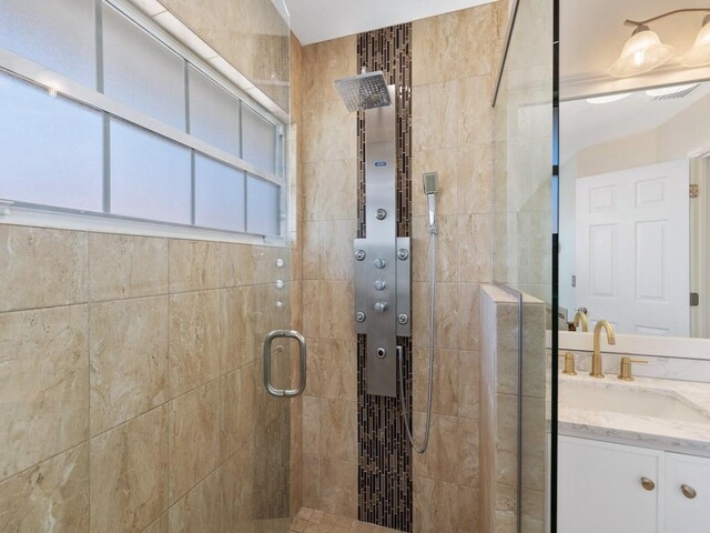 1880 Cobia Dr, Vero Beach, FL 32960 - full bathroom with a shower stall and vanity