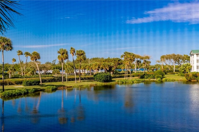 view of water feature