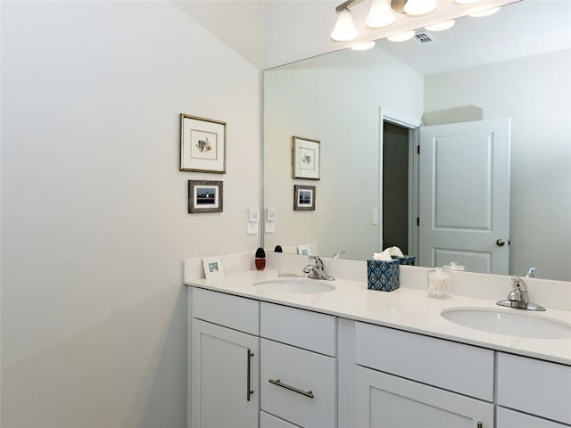 bathroom with vanity