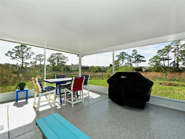 view of sunroom / solarium