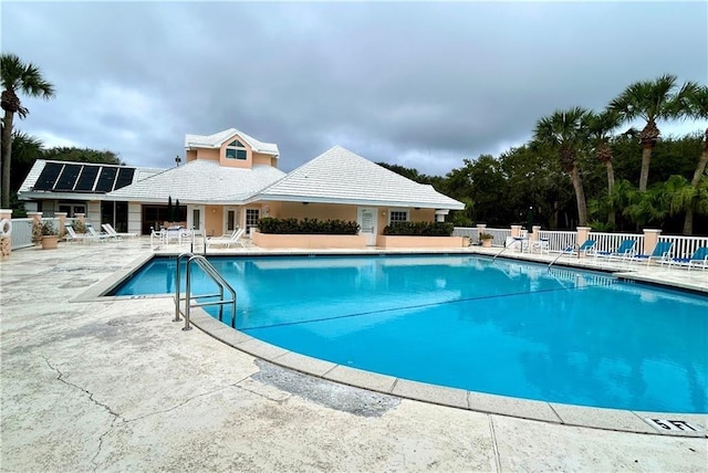 view of pool with a patio area