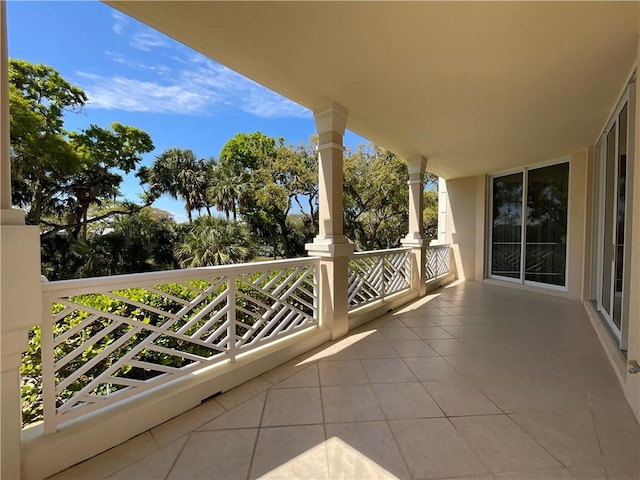 view of balcony