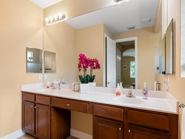 bathroom featuring vanity