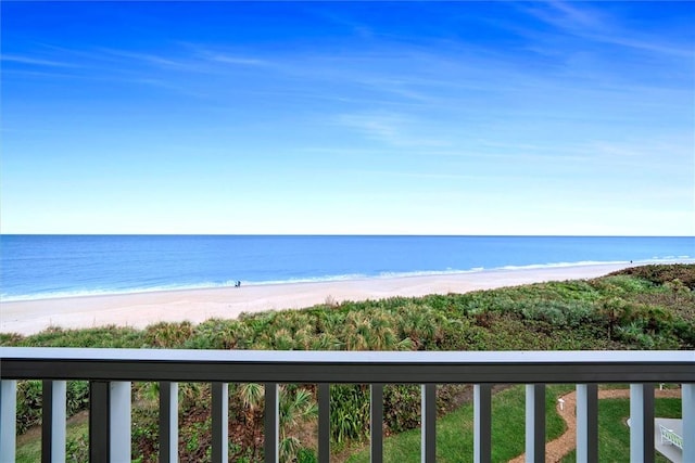 water view featuring a beach view