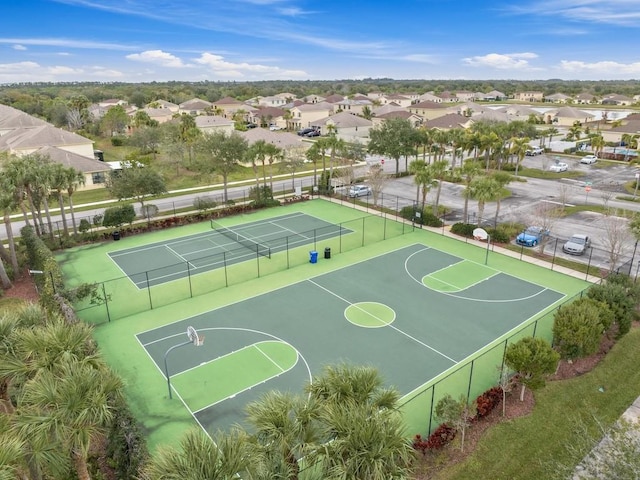 view of sport court with tennis court