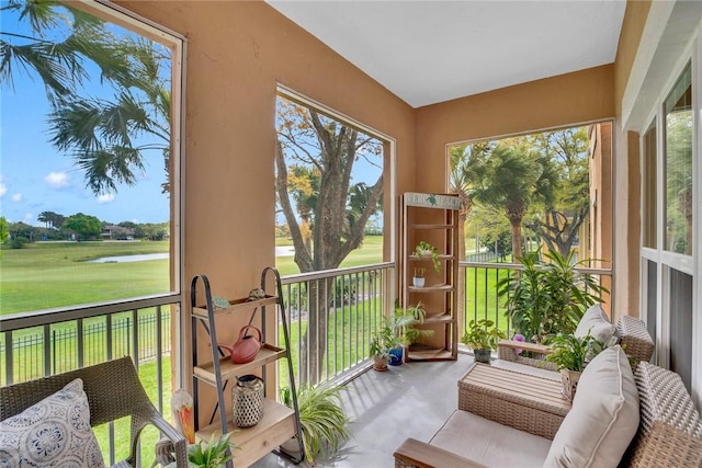 view of sunroom / solarium