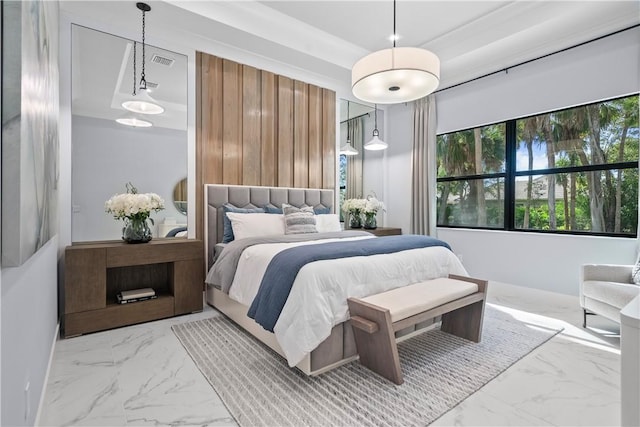 9259 Seaglass Ct, Vero Beach, FL 32963 - bedroom featuring marble finish floors