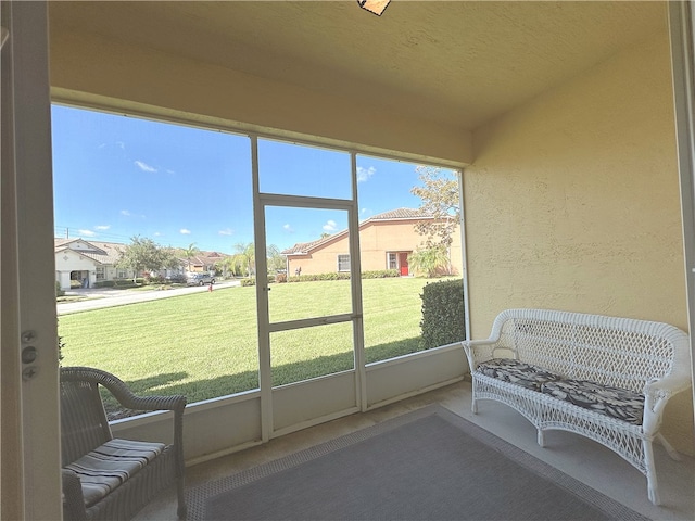 sunroom with a wealth of natural light