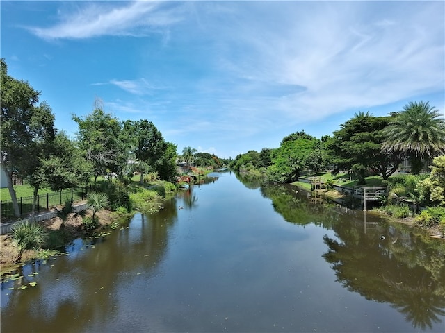 view of water feature