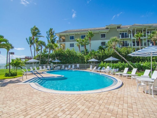 3554 Ocean Dr Unit 202S, Vero Beach, FL 32963 - community pool with a patio