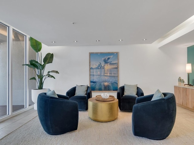 3554 Ocean Dr Unit 202S, Vero Beach, FL 32963 - tiled living area with recessed lighting