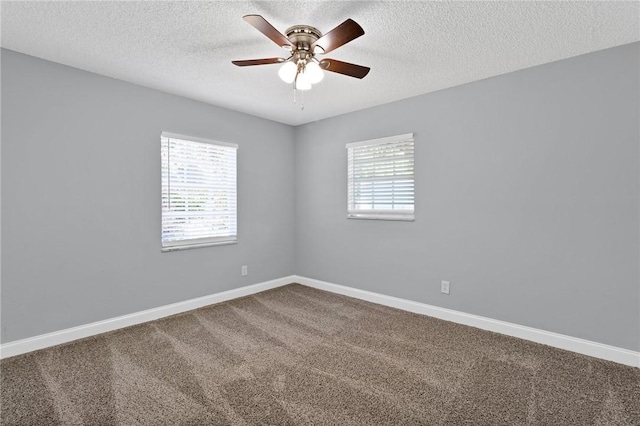 705 10th Ave SW, Vero Beach, FL 32962 - unfurnished room featuring carpet, a textured ceiling, and ceiling fan