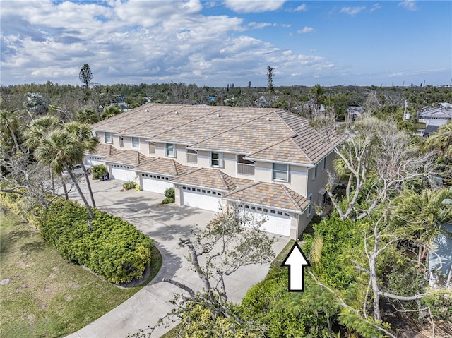 birds eye view of property