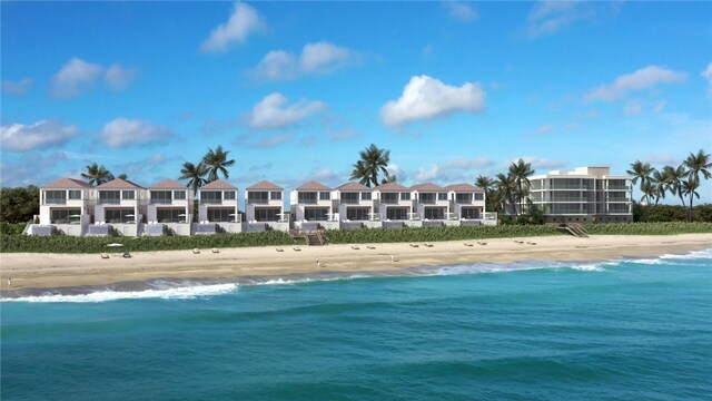 water view with a beach view