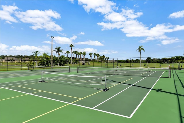 view of tennis court