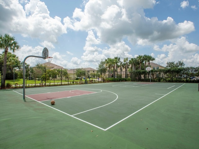 view of sport court