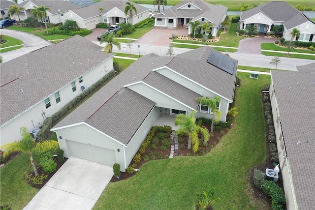 aerial view featuring a residential view