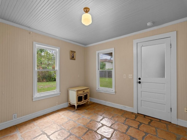 2237 10th Ave, Vero Beach, FL 32960 - entryway featuring baseboards and ornamental molding