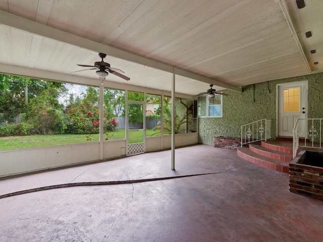 2237 10th Ave, Vero Beach, FL 32960 - view of patio / terrace featuring a ceiling fan