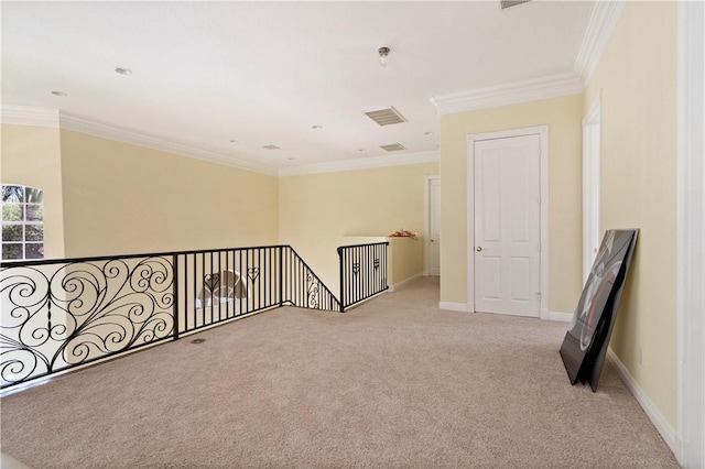 6139 57th Ct, Vero Beach, FL 32967 - unfurnished room with light colored carpet, crown molding, and baseboards