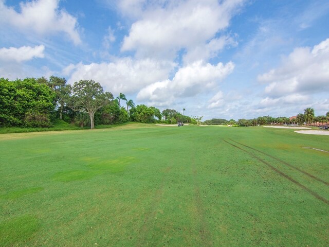 view of home's community with a yard