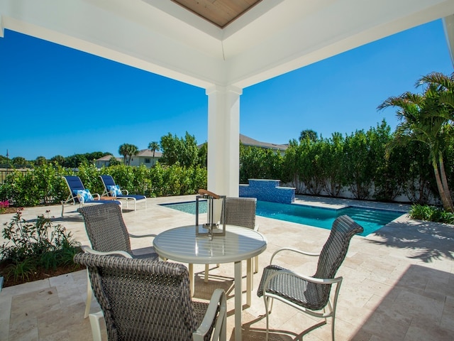 view of pool with a patio area