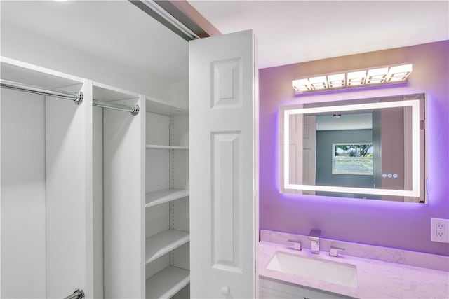 bathroom featuring vanity