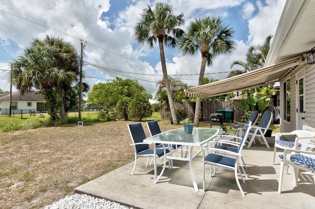 view of patio / terrace with grilling area