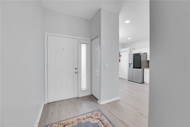 foyer featuring light hardwood / wood-style flooring