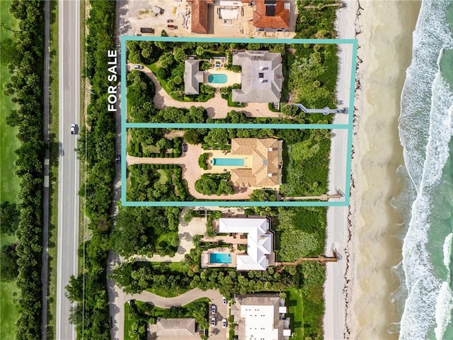 596 Ocean Rd, Vero Beach, FL 32963 - map / location with property parcel outlined