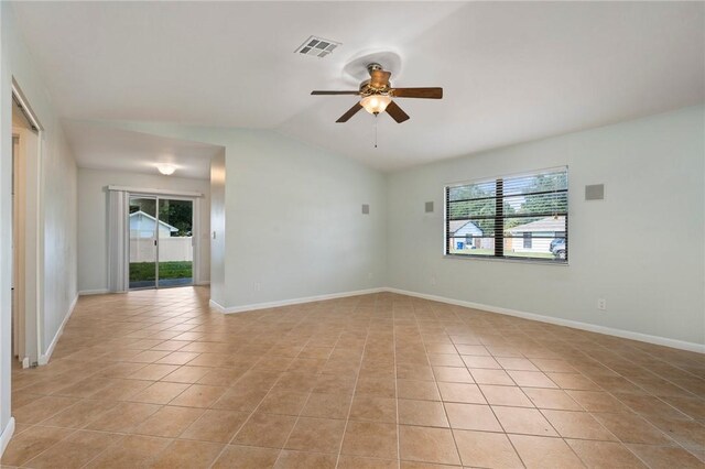 2906 1st St, Vero Beach, FL 32968 - spare room featuring a wealth of natural light, visible vents, and light tile patterned flooring