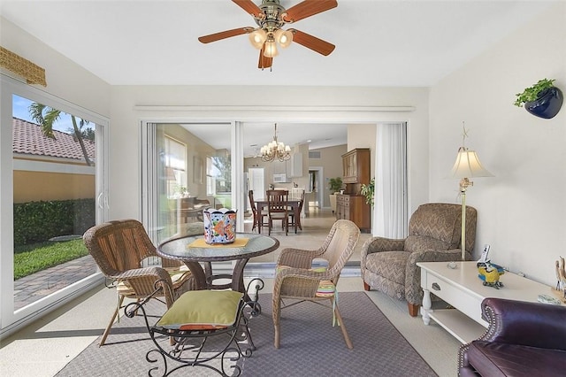 4951 Corsica Sq, Vero Beach, FL 32967 - sunroom / solarium with a chandelier