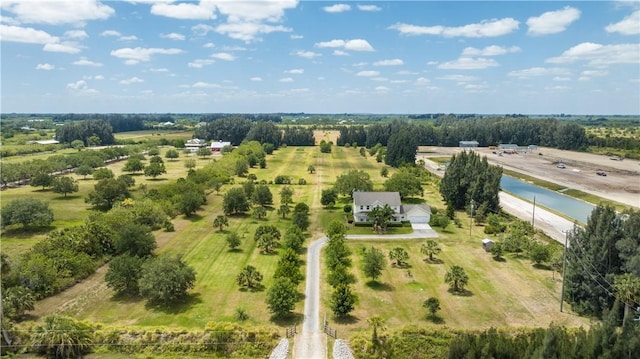 7387 61st St, Vero Beach, FL 32967 - bird's eye view featuring a rural view and a water view