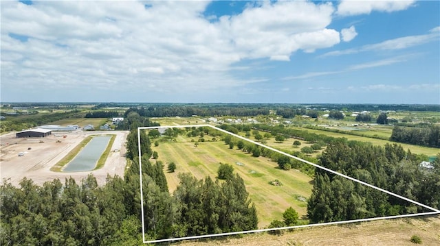 7387 61st St, Vero Beach, FL 32967 - birds eye view of property featuring a rural view