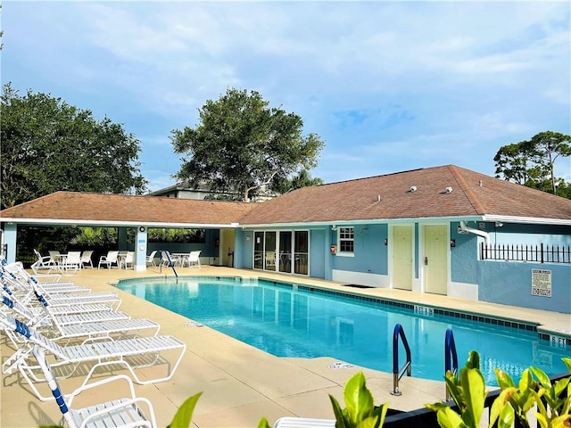 view of pool with a patio