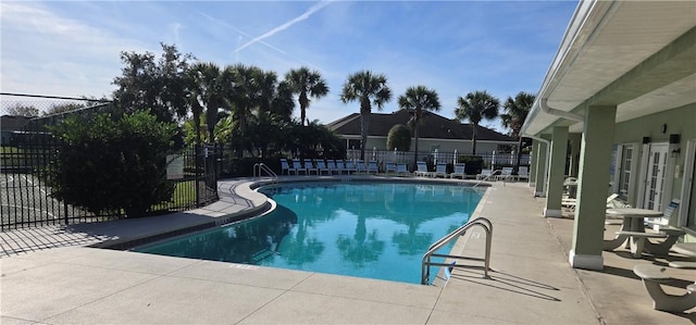 view of pool with a patio