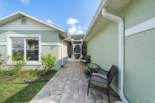 view of home's exterior featuring stucco siding