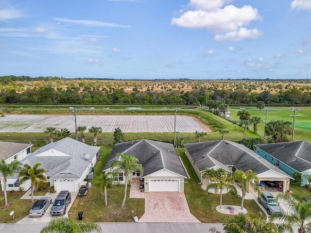 aerial view featuring a residential view